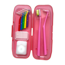 Braces set, basic, in red case